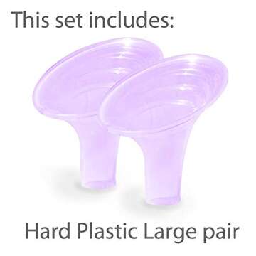 Pumpin' Pal Breast Pump Flanges (Set Medium, S,M,L Pairs) for Medela, Lansinoh, Hygeia - This Set Does not fit in Spectra Flanges