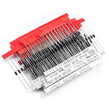 Chanzon 200pc Diode Set for Arduino DIY Projects