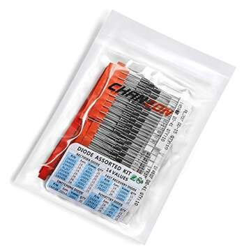 Chanzon 200pc Diode Set for Arduino DIY Projects