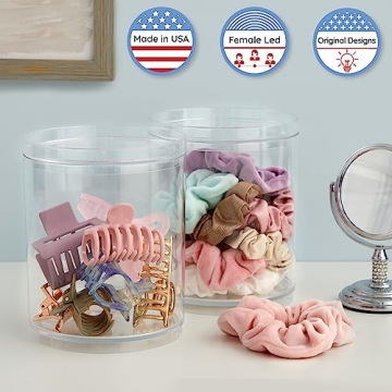 STORi Bella Scrunchie Holder Stackable Clear Storage