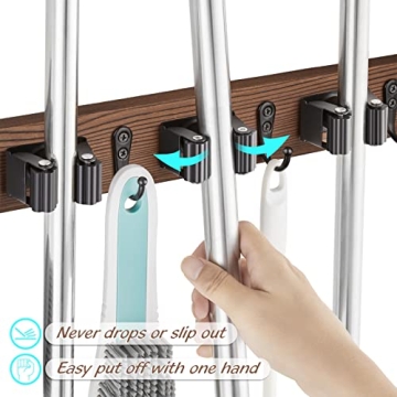 OUTNILI Stylish Wall-Mounted Mop Broom Holder