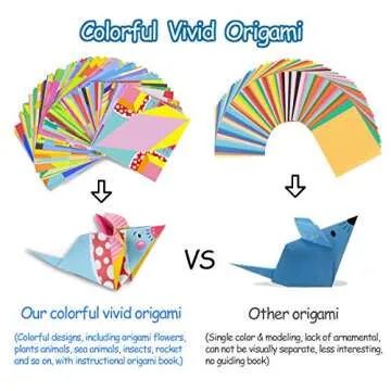 hapray Origami Kit 144 sheets Origami Paper for Kids 72 Patterns with Craft Guiding Book