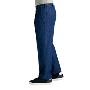 Haggar Classic Fit Denim Trousers for Men