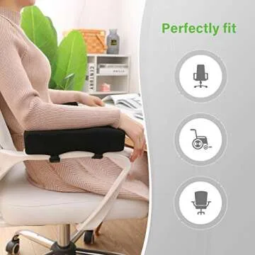 LargeLeaf Ergonomic Armrest Cushions for Ultimate Comfort