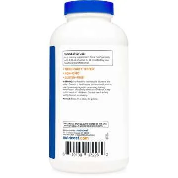 Nutricost Fish Oil Omega 3 Softgels with EPA & DHA (1000mg of Fish Oil, 560mg of Omega-3), 240 Softgels, Non-GMO, Gluten Free.