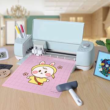 REALIKE 12x12 FabricGrip Cutting Mat for Cricut Maker 3/Maker/Explore 3/Air 2/Air/One(3 Mats), Fabric Adhesive Sticky Cut Mats Replacement Accessories for Cricut