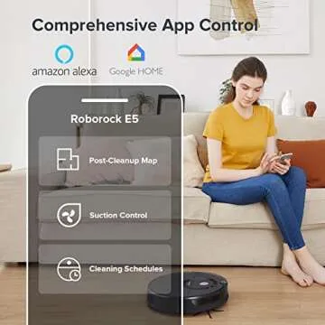 Roborock E5 Robot Vacuum with 2500Pa Suction and APP Control