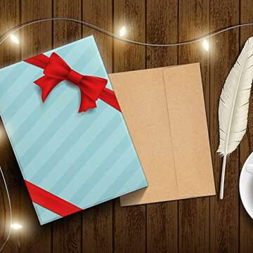 50 Pack Kraft Envelopes 4 x 6 Inch Brown Envelopes,A4 Envelopes, Card Envelopes, Kraft Paper Envelopes, Invitation Envelopes, Postcard Envelopes (Brown)