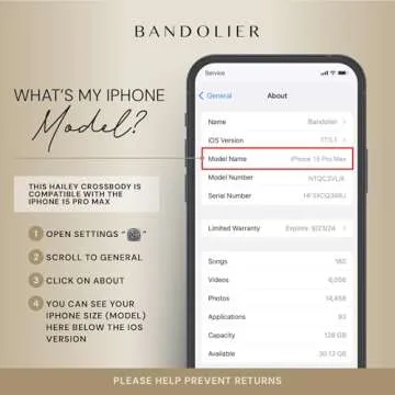 Bandolier Hailey iPhone 15 Pro Max Crossbody Case