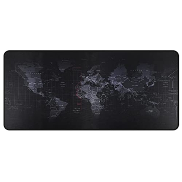 ALSISK Gaming Mouse Map Pad XX Large 35.4X15.74X0.12in,Extended Mousepad with Stitched Edges,Non-Sli...