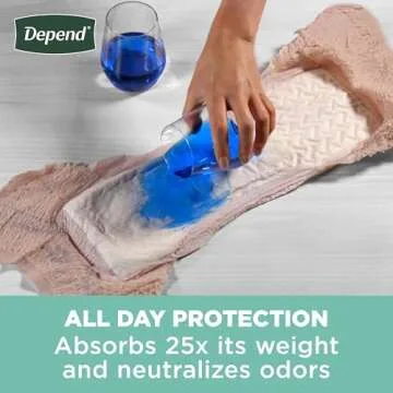 Depend Fresh Protection Adult Incontinence & Postpartum Bladder Leak Underwear for Women, Disposable, Maximum, Medium, Blush, 18 Count, Packaging May Vary