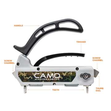 CAMO MARKSMAN Pro, Deck Tool for Edge Fastening Installation, 3/16" Spacing, Fits 5-1/4-5-3/4" Composite Decking (0345001)…