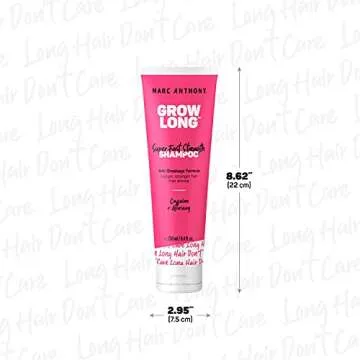 Marc Anthony Strengthening Biotin Shampoo, Grow Long Anti-Frizz, Anti-Breakage & Nourishing Formula For Split Ends - Vitamin E, Caffeine & Ginseng for Dry & Damaged Hair