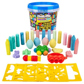 Creative Kids Sidewalk Chalk Art Set for Boys & Girls