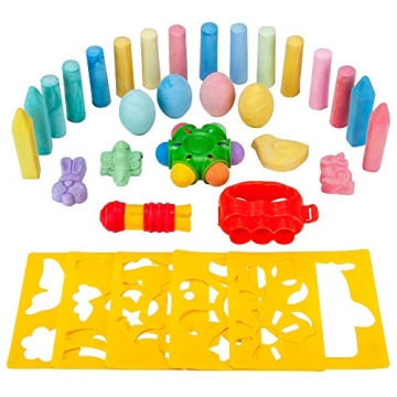 Creative Kids Sidewalk Chalk Art Set for Boys & Girls
