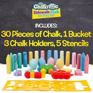 Creative Kids Sidewalk Chalk Art Set for Boys & Girls