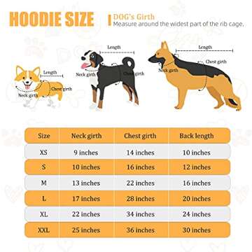 Dog Hoodie Security Dog Sweater Soft Brushed Fleece Dog Clothes Dog Hoodie Sweatshirt with Pocket Dog Sweaters for Large Dogs(XL)