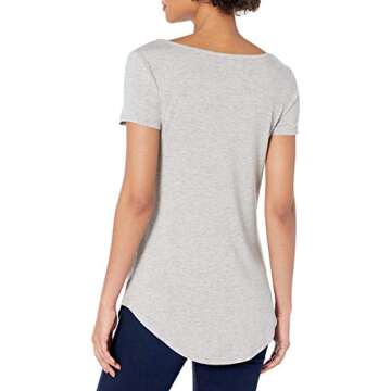 Daily Ritual Women's Jersey Short-Sleeve Scoop Neck Longline T-Shirt