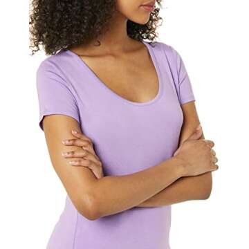 Daily Ritual Women's Jersey Short-Sleeve Scoop Neck Longline T-Shirt