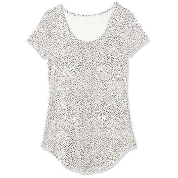 Daily Ritual Women's Jersey Short-Sleeve Scoop Neck Longline T-Shirt