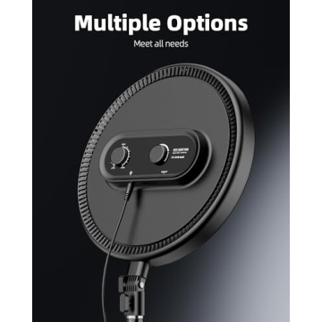 Weilisi 6500K Full-Screen Ring Light with Stand