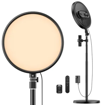 Weilisi 6500K Full-Screen Ring Light with Stand