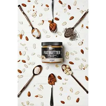 Onnit Fat Butter - KETO SNACKS FAVORITE - Low Carb Nut Butter Packed with Macadamia Nuts, Organic Chia Seeds, Organic Coconut Oil - Salted Almond