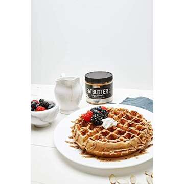 Onnit Fat Butter - KETO SNACKS FAVORITE - Low Carb Nut Butter Packed with Macadamia Nuts, Organic Chia Seeds, Organic Coconut Oil - Salted Almond