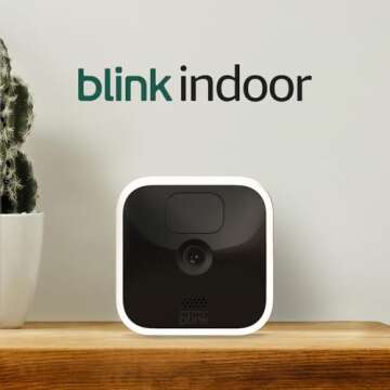 Blink Indoor - wireless, HD security camera with two-year battery life, motion detection, and two-way audio – 3 camera system