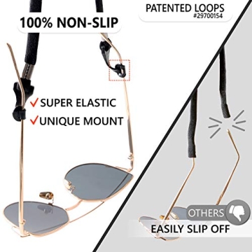 SIGONNA Eye Glasses String Holder Strap - Eyeglass Straps Cords for Men Women - Eyeglass Holders Around Neck - Sunglasses String Chain Lanyard Retainer