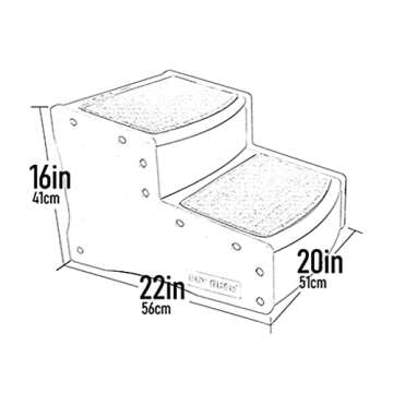 Pet Gear Easy Step II Extra Wide Stairs for Pets