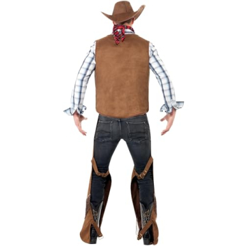 Smiffys Men's Fringe Cowboy Costume, Stylish Western Wear