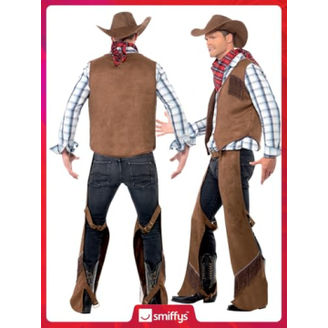 Smiffys Men's Fringe Cowboy Costume, Stylish Western Wear