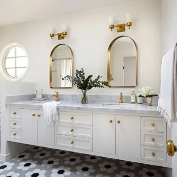 ANDY STAR Brass Mirror - Elegant Arched Design 24" x 38"