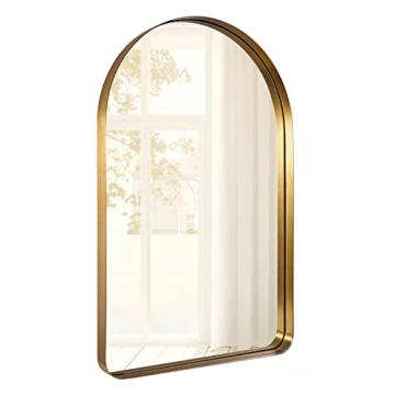 ANDY STAR Brass Mirror - Elegant Arched Design 24" x 38"