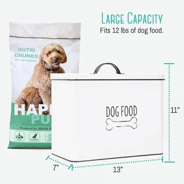 OUTSHINE Farmhouse Dog Food Storage Container | Stylish & Functional