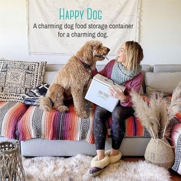 OUTSHINE Farmhouse Dog Food Storage Container | Stylish & Functional