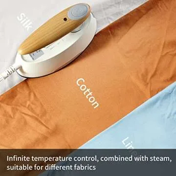 YIKA 2-in-1 Portable Clothes Steamer & Iron - Ceramic Coated Panel, Fast Heat-Up, Adjustable Heating & Steaming, Professional Handheld Fabric Wrinkle Remover for Home, Travel, and Office Use