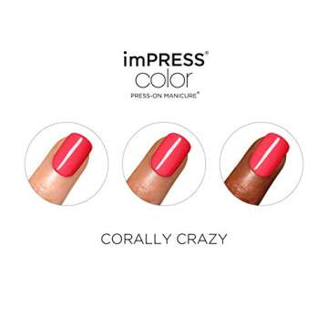 Effortless KISS imPRESS Press-On Nails in Corally Crazy