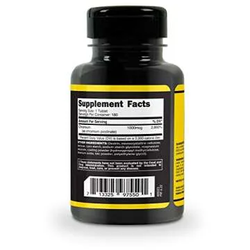 PrimaForce Chromium Picolinate 1000mcg, 180 Tablets