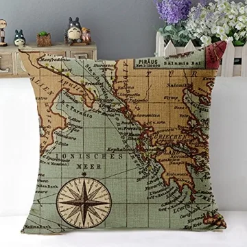 Decorative Nautical Anchor Pillow Covers - Set of 4