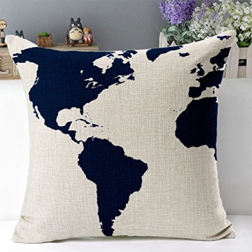 Decorative Nautical Anchor Pillow Covers - Set of 4