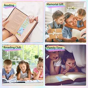 Outus 12 Pieces Unicorn and Rainbow Theme Bookmarks with 12 Pieces Metal Charms Inspirational Quotes Book Marks Unicorn Page Markers for Reading Teens and Adults