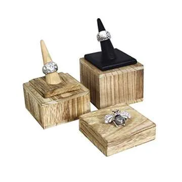 Custom Wooden Display Risers for Jewelry and Accessories