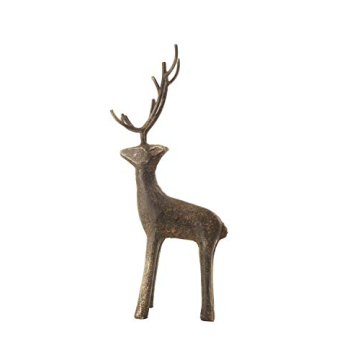 Stunning Cast Iron Standing Deer for Holiday Decor