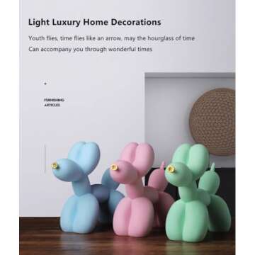 GXMRHWY Adorable Resin Dog Figurine for Home Decor