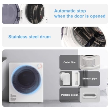 Elevon 800W Portable Clothes Dryer for Small Spaces