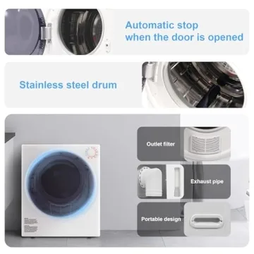 Elevon 800W Portable Clothes Dryer for Small Spaces