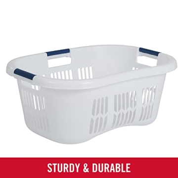 Rubbermaid Hip-Hugger Laundry Basket - Durable & Spacious