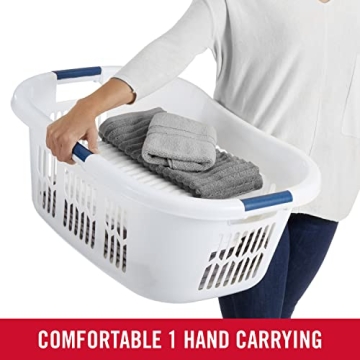 Rubbermaid Hip-Hugger Laundry Basket - Durable & Spacious